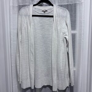 Loft Women's Open-front Cardigan Lightweight 100% Cotton XL White